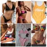 Купальник Fendi Beach Bunny раздельные совместный  стринги плавки