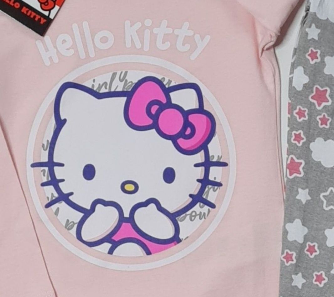 piżama HELLO KITTY 104cm 4latka różowa kotek