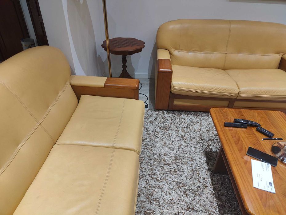 Vendo 2 Sofás em pele