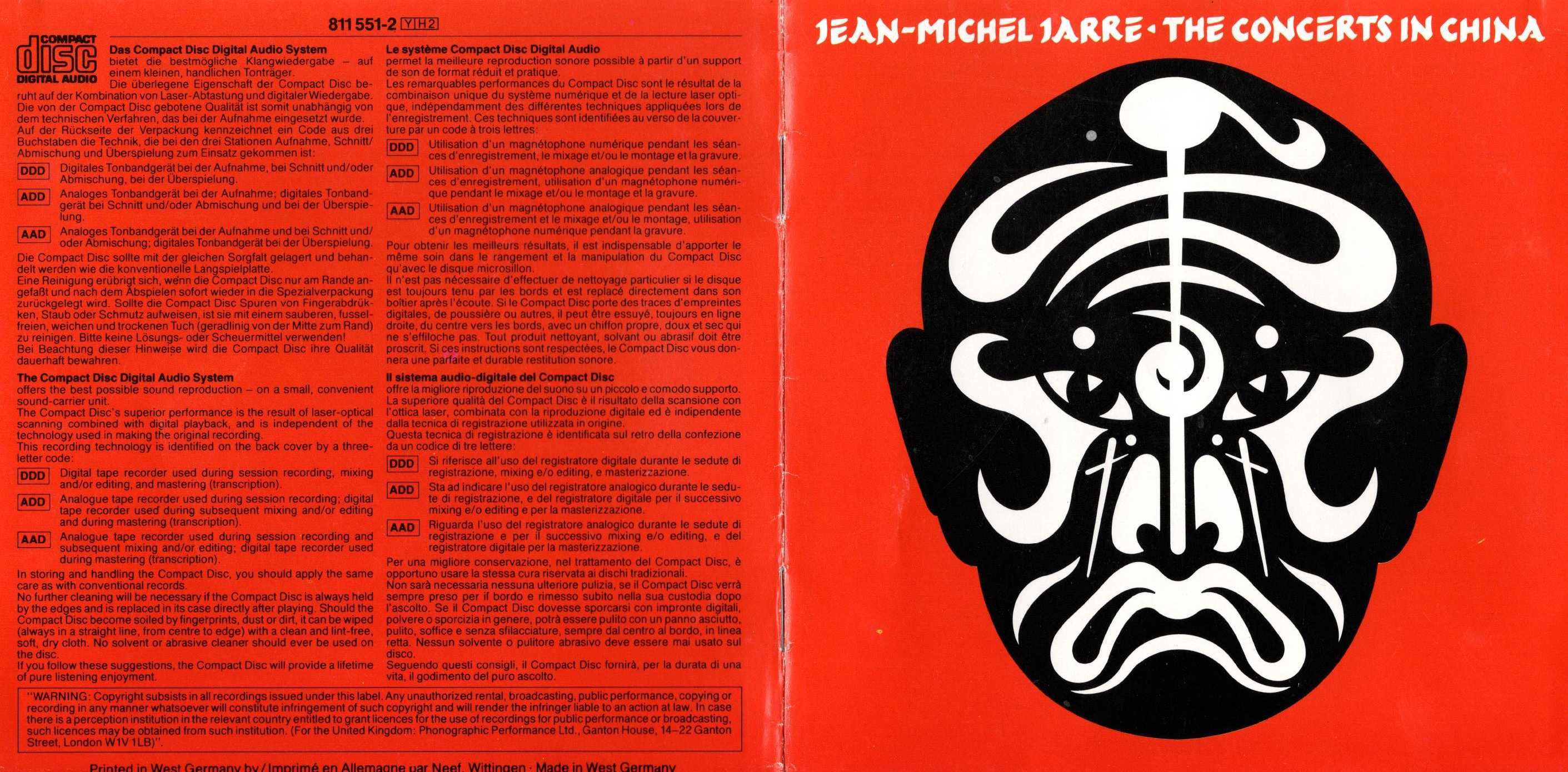 Jean - Michel Jare. CD używane. 2 x CD. 06. 02. 2024 r.
