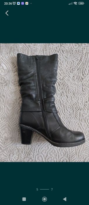 Чоботи жіночі шкіряні