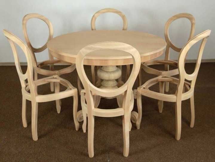 włoski nowy okrągły stół drewniany fi 140 dowolna kolorystyka