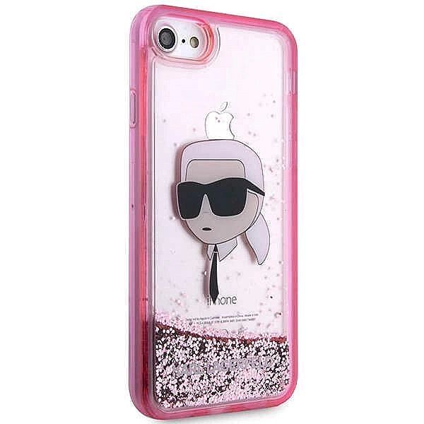 Etui Karl Lagerfeld Glitter Karl's Head na iPhone 7 / 8 / SE 2020 / SE