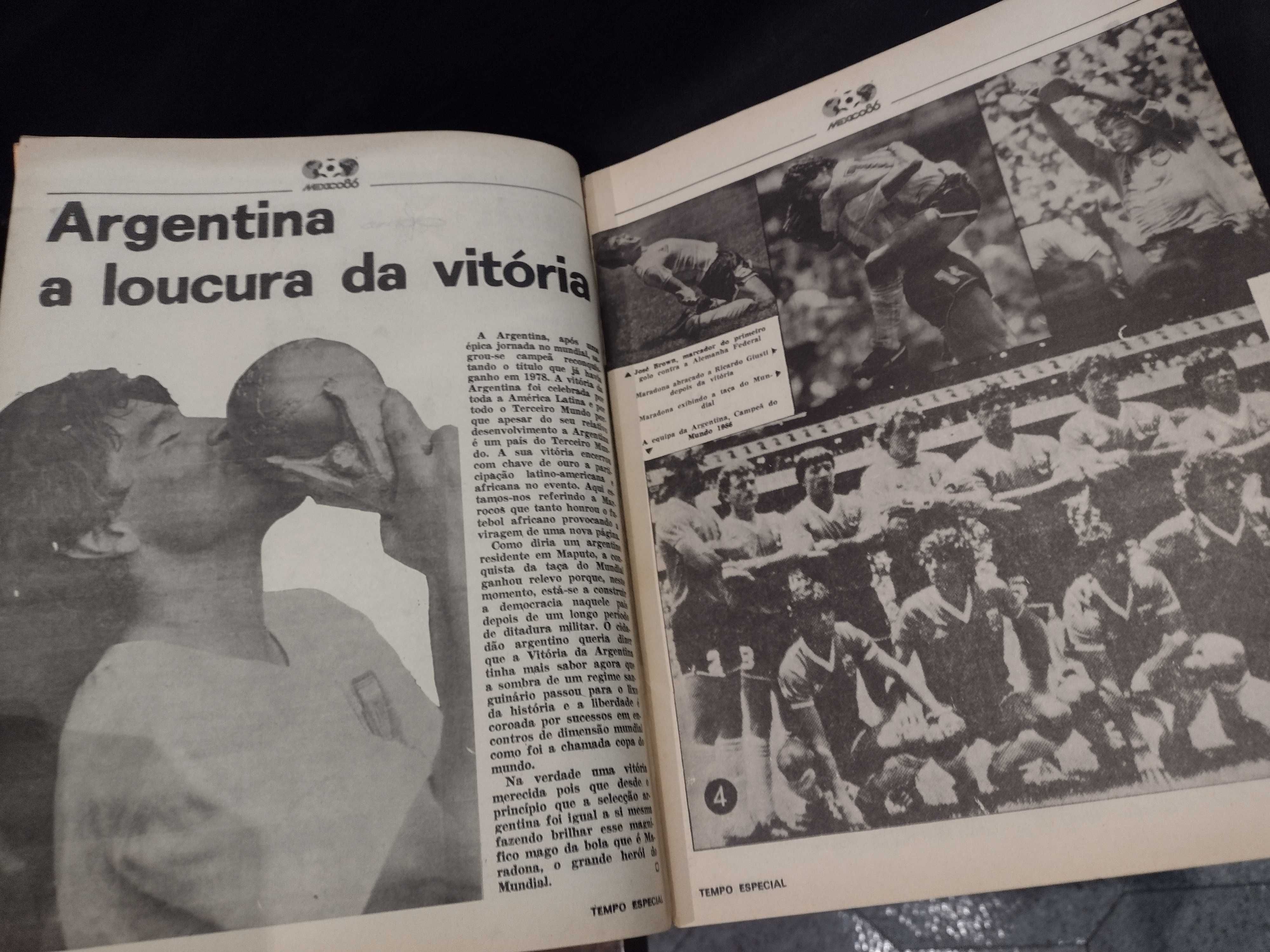 Revista Tempo México 86 Pique c/ Poster Maradona