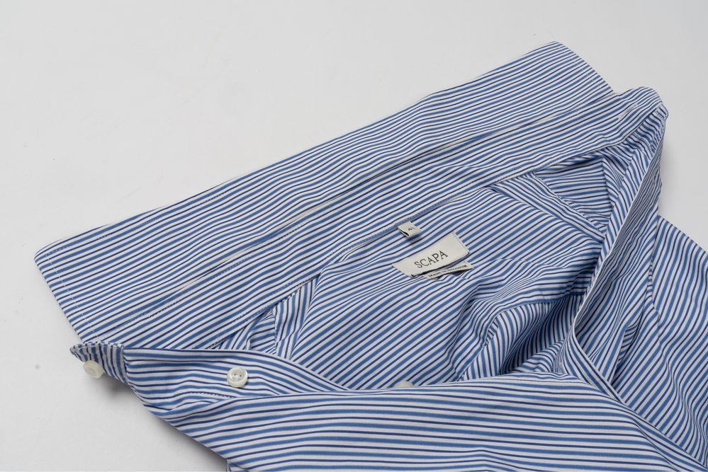 SCAPA blue Striped Cotton shirt   чоловіча сорочка