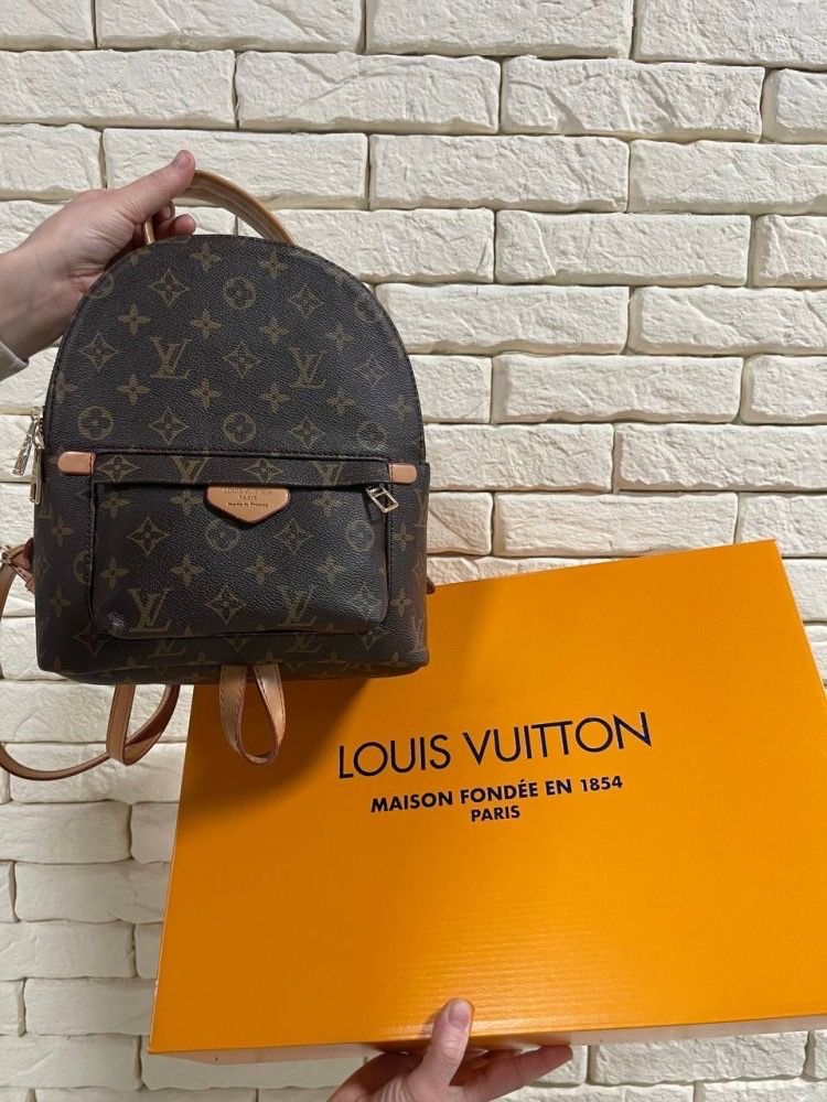 Рюкзак Louis Vuitton 26*23*13 см коричневий и чорний