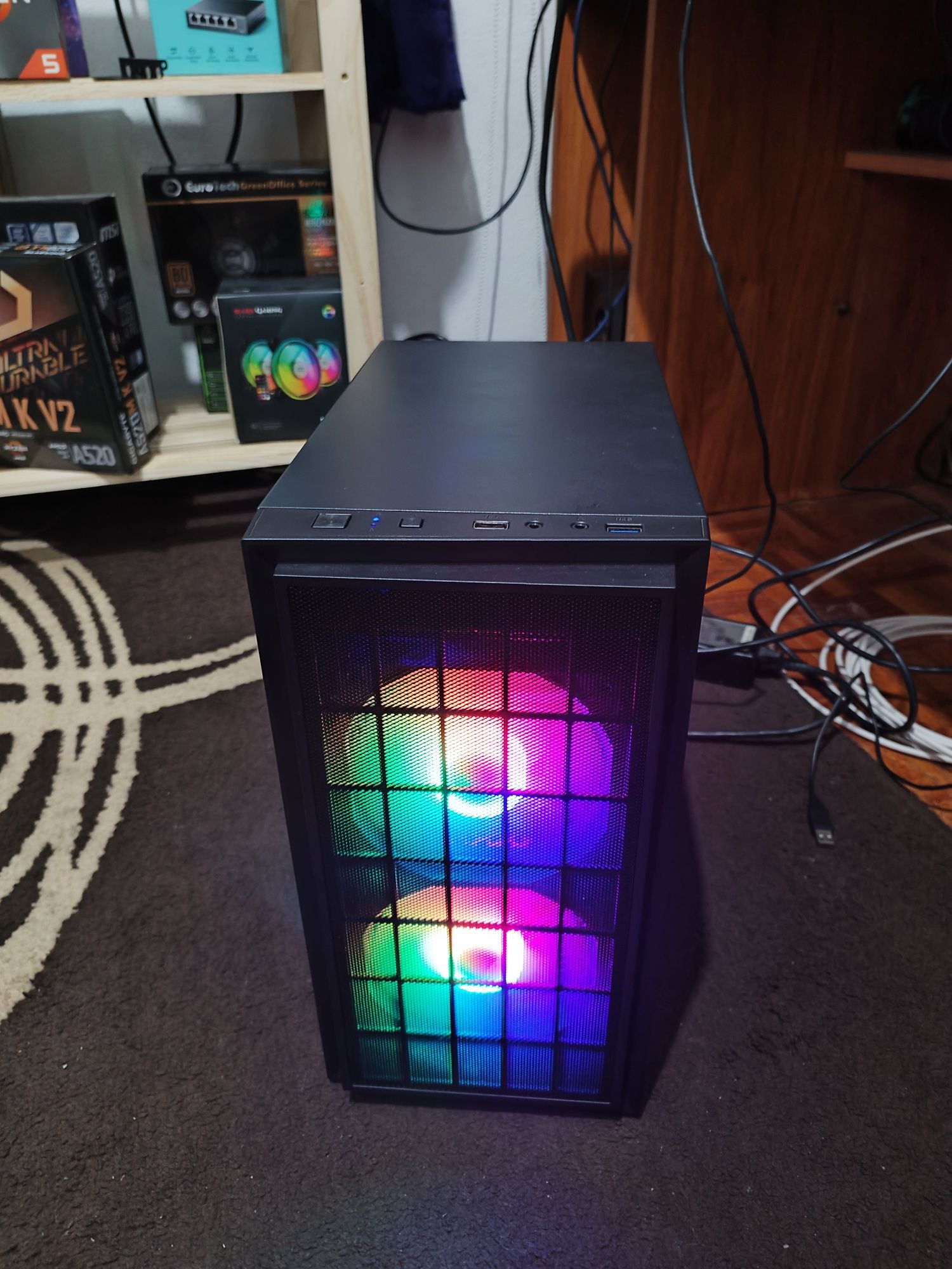 Cx PC com ventoinhas rgb