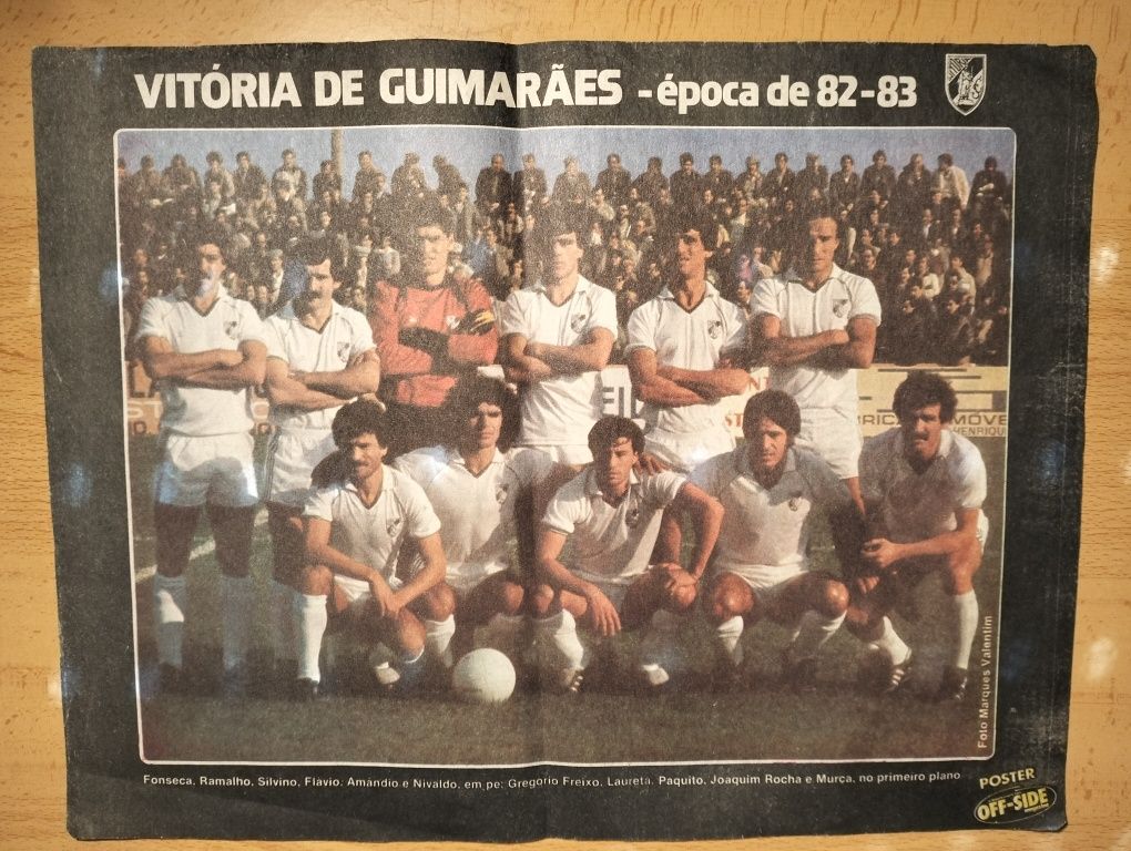 Antigo poster Vitória de Guimarães 1982-83