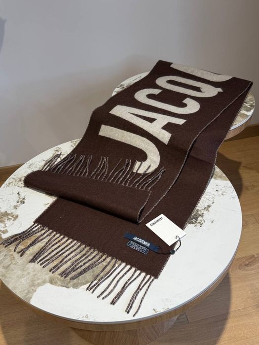 Шарф Jacquemus вовняний | коричневий, чорний