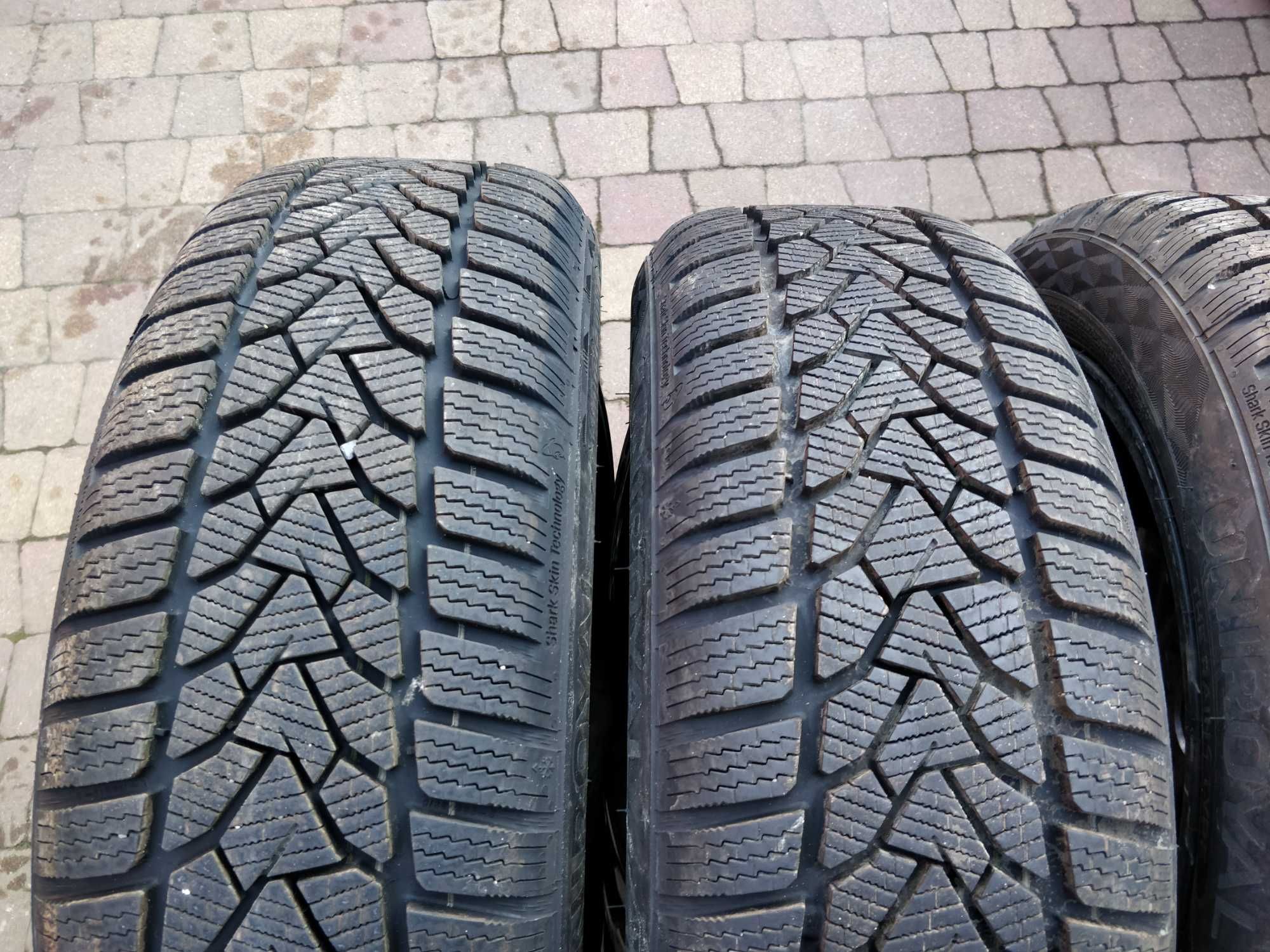 3419. Koła zimowe Honda Jazz Yaris 4x100 185/55/16 8.5mm 23r jak nowe