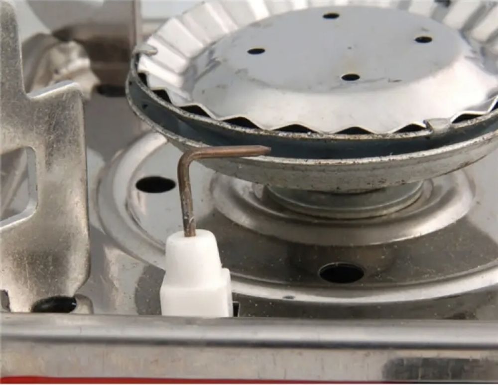 Портативная газовая плита с пьезоподжигом k-202 PR таганок газовый