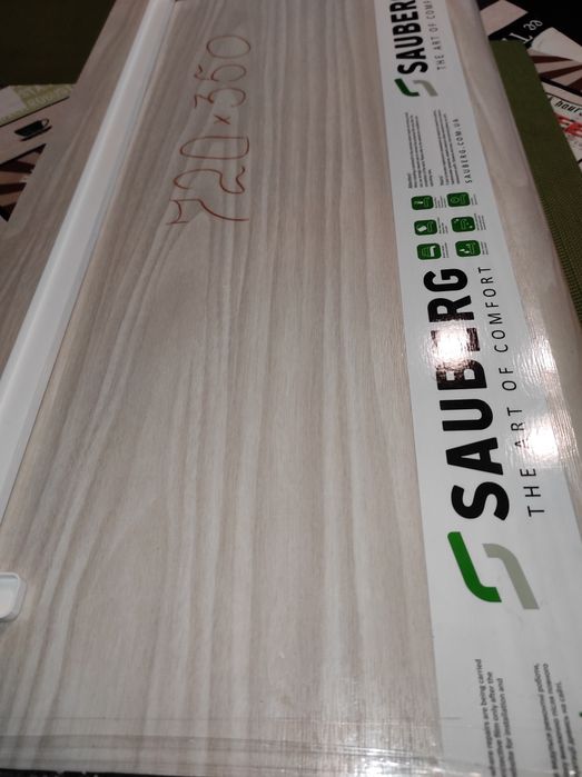 Підвіконня Сауберг, колір білий дуб матовий/ Подоконник