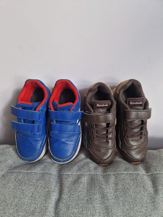 Adidasy chłopięce roz. 26 17cm Adidas Reebok niebieskie brązowe