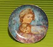 Kolekcjonerski talerz Edna Hibel,Mothers Day Plate 1984
