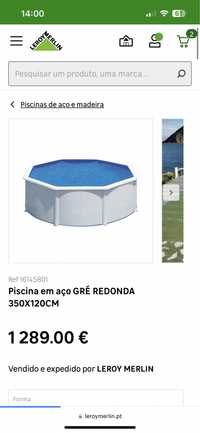 Piscina gree 3,50x1.20 cm