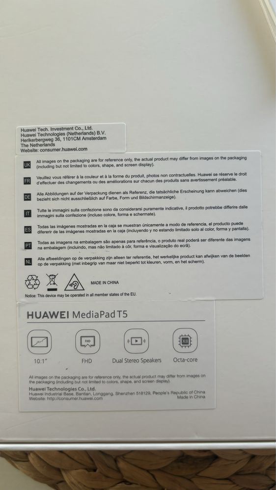 Tablet Huawei media pad 10’