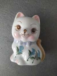 Porcelanowy kot skarbonka
