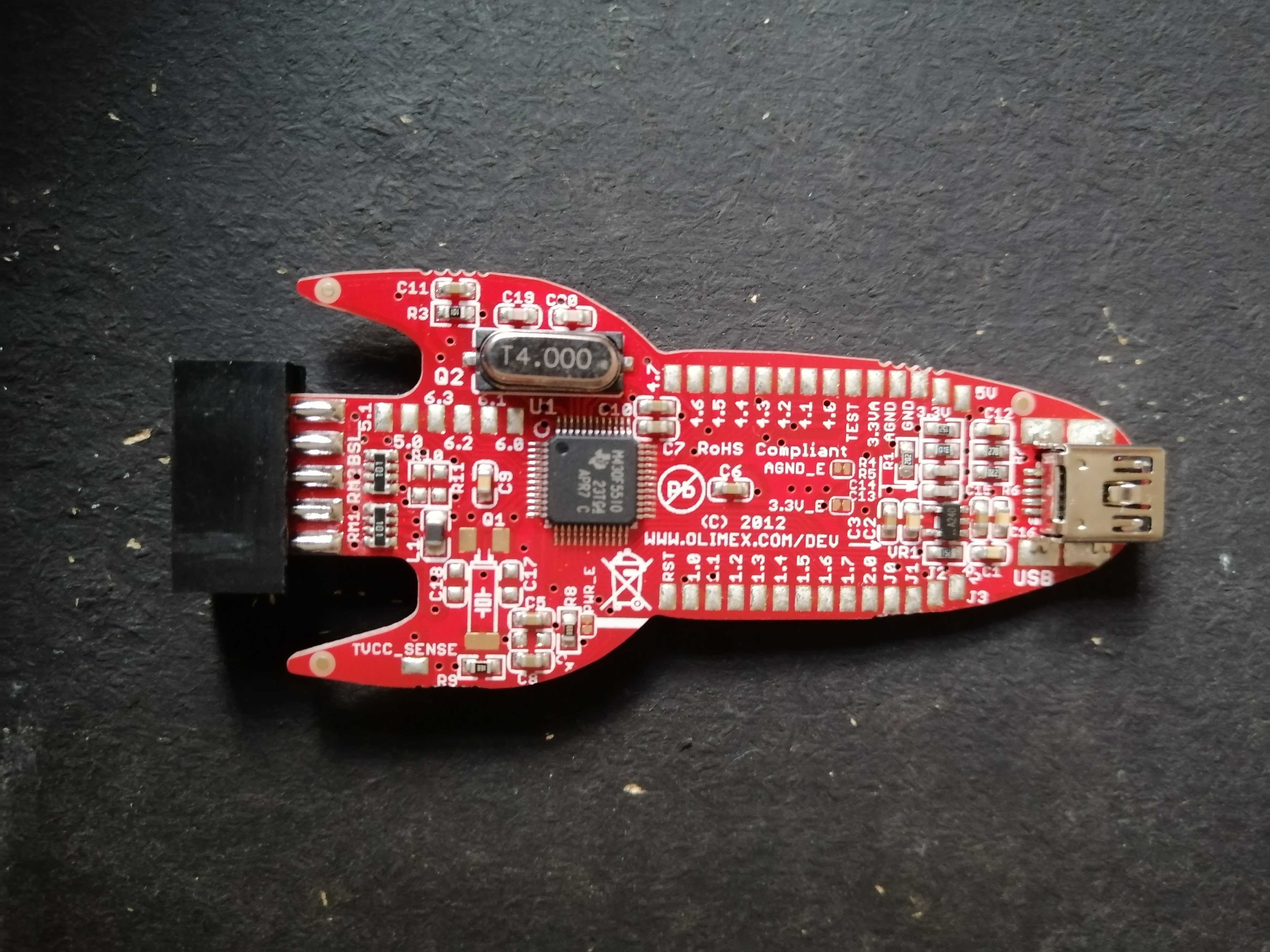 płyka komputerowa olimex msp430-bsl