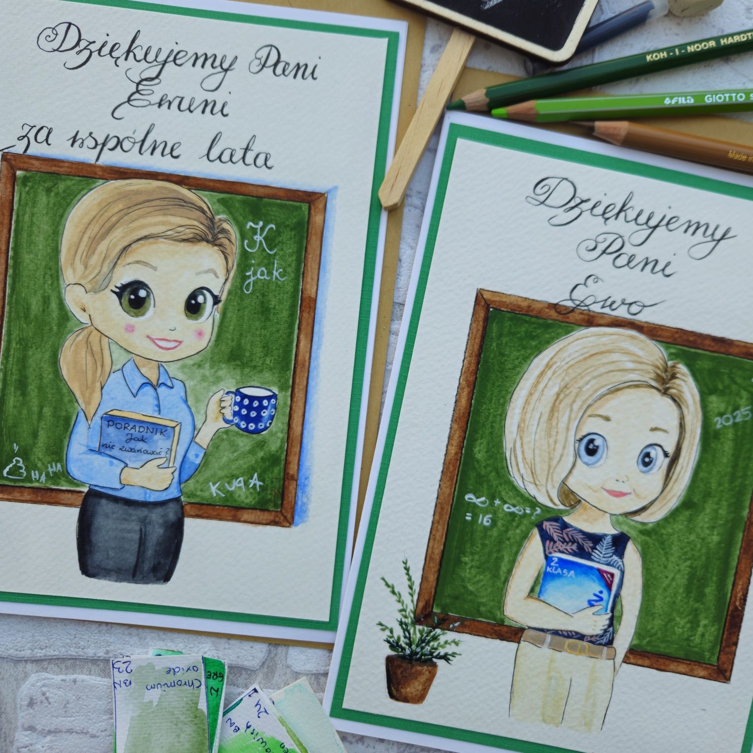 Personalizowana kartka urodzinowa pożegnanie z pracy chrzest ślub