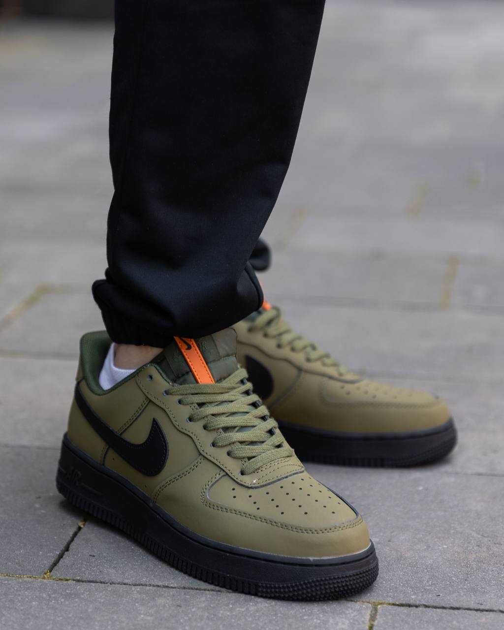 Чоловічі кросівки Nike Air Force 1 07 Low хакі NK075 НОВИЗНА