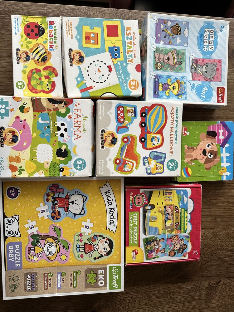 Zestaw puzzli dla dzieci od 2 lat