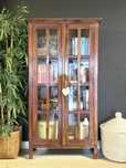 armario, aparador, vitrine, livreiro, oriental, indiano, rustico