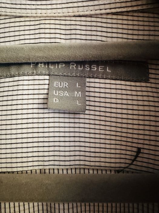 Philip Russel nowa męska koszula w kratkę r. L