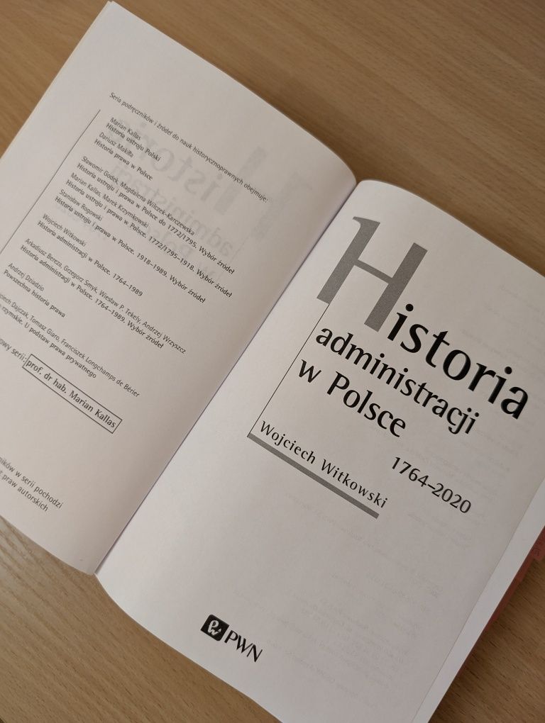 Historia administracji w Polsce 1764 -2020  Wojciech Witkowski