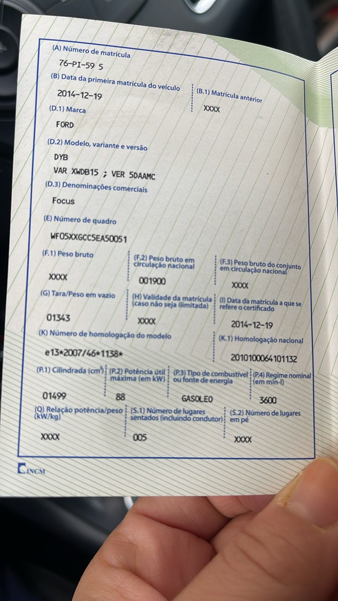 FORF FOCUS 1.5 TDCI - 2014