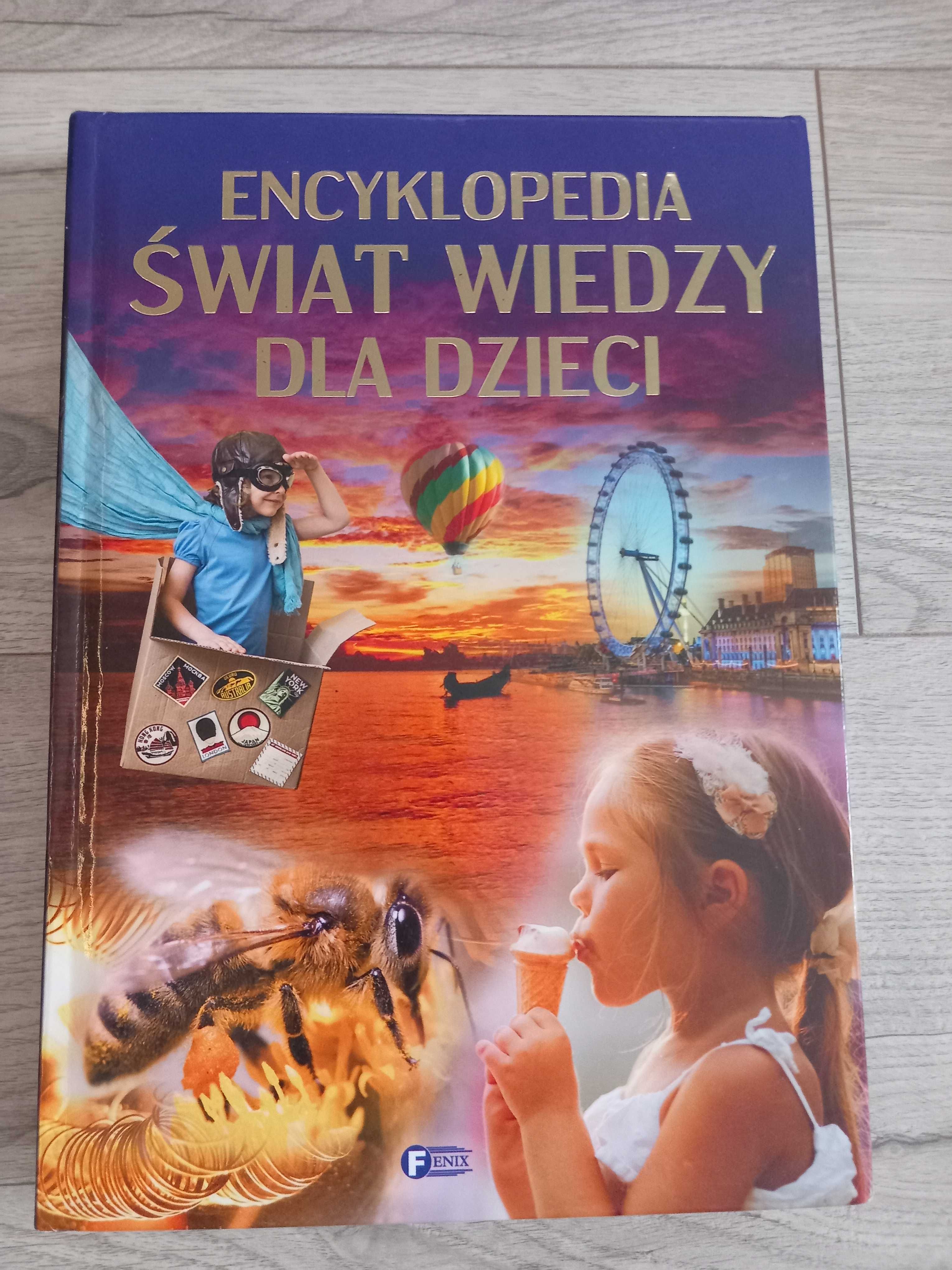 Encyklopedia Świat Wiedzy dla Dzieci Twarda oprawa 400 stron