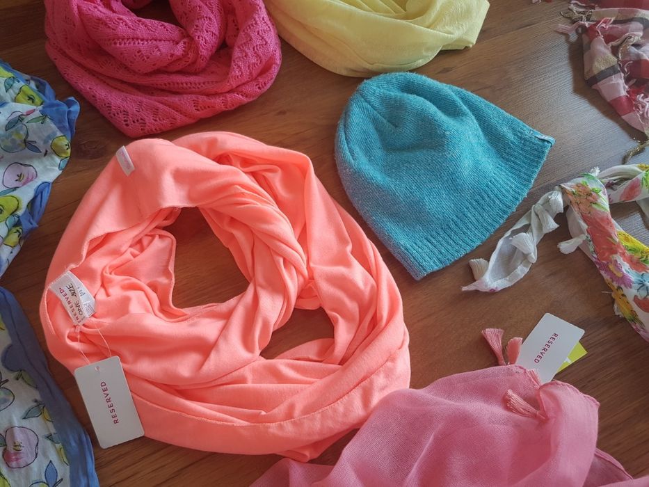 Reseved h&m szal apaszka komin  czapka 4f nowe