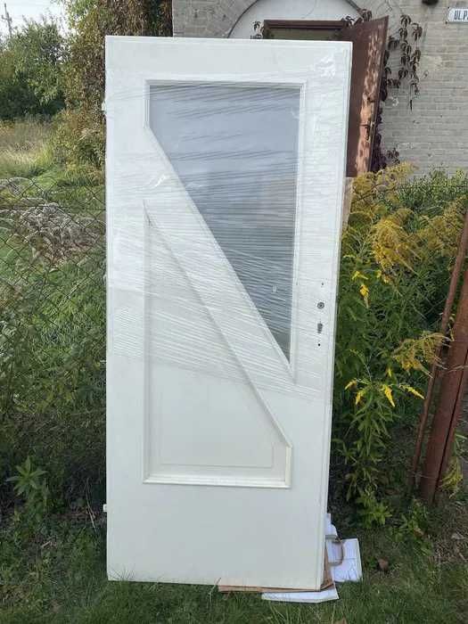 drzwi białe pokojowe 80x200 przeszklone wewnętrzne