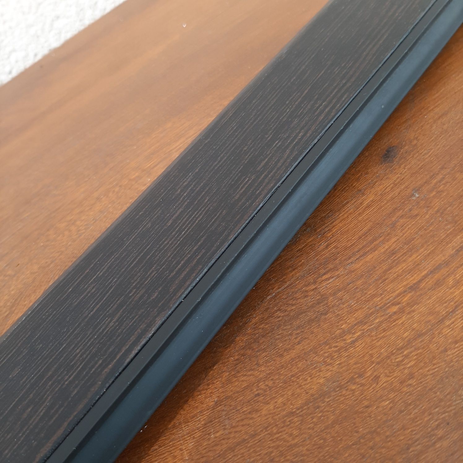 Próg drewniany wenge próg drzwiowy ciemny orzech próg z uszczelką 80cm