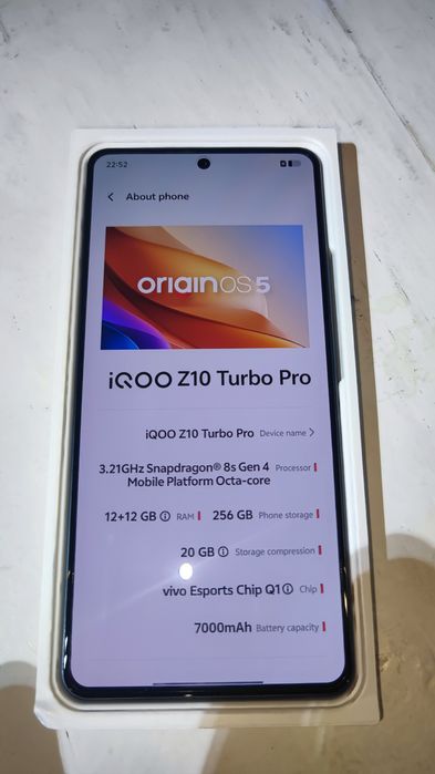 Продам Vivo IQOO Z10 Turbo Pro, 12/256gb, black, новий, 144гц, 7000mah