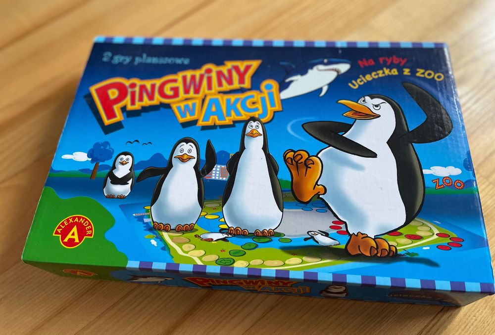 Gry planszowe Pingwiny z Madagaskaru