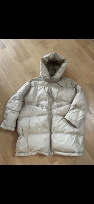 Kurtka puchowa oversize z kapturem kolory