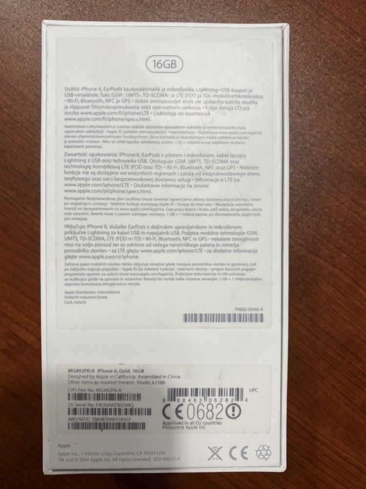 Iphone 6, 16gb, złoty, dobry stan, kompletny