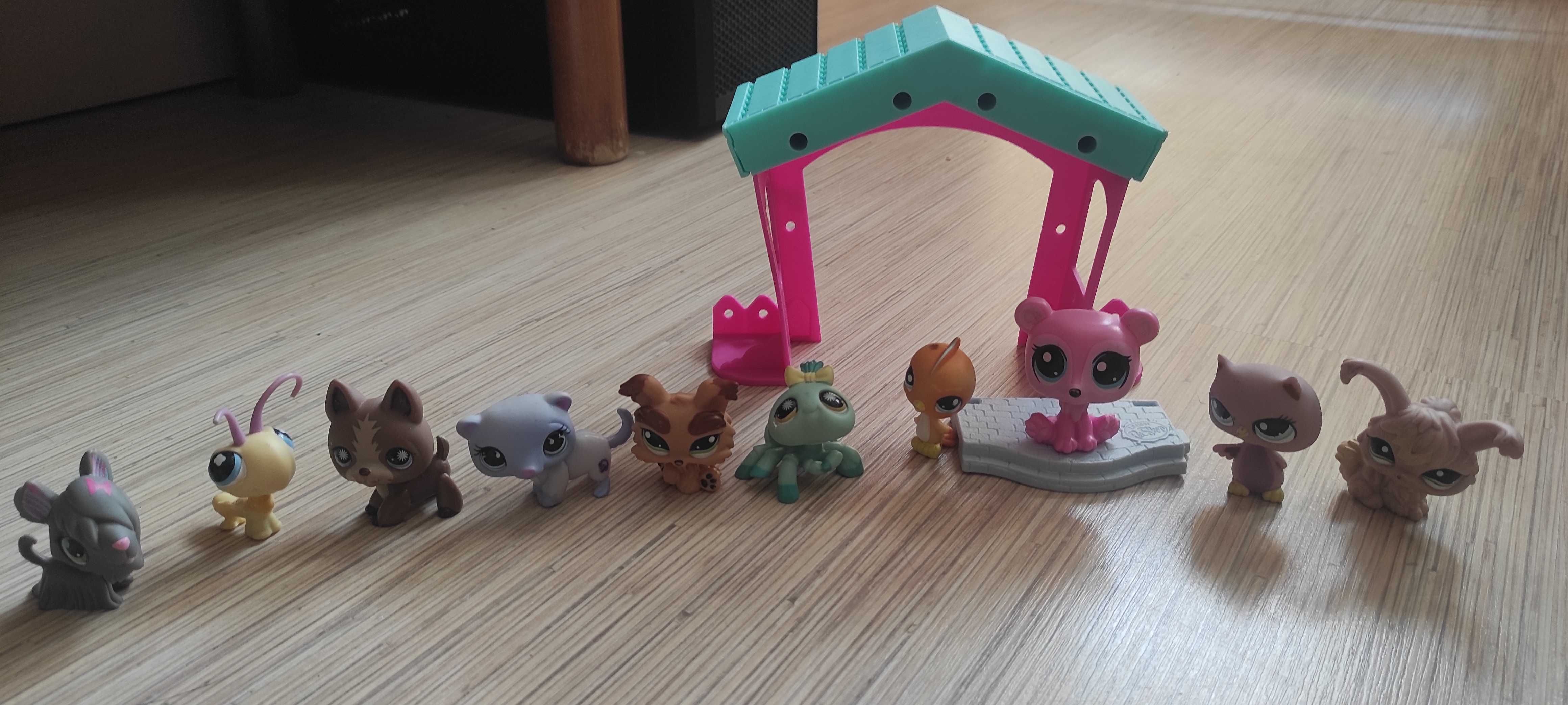 Littlest pet shop LPS 10 szt. + domek