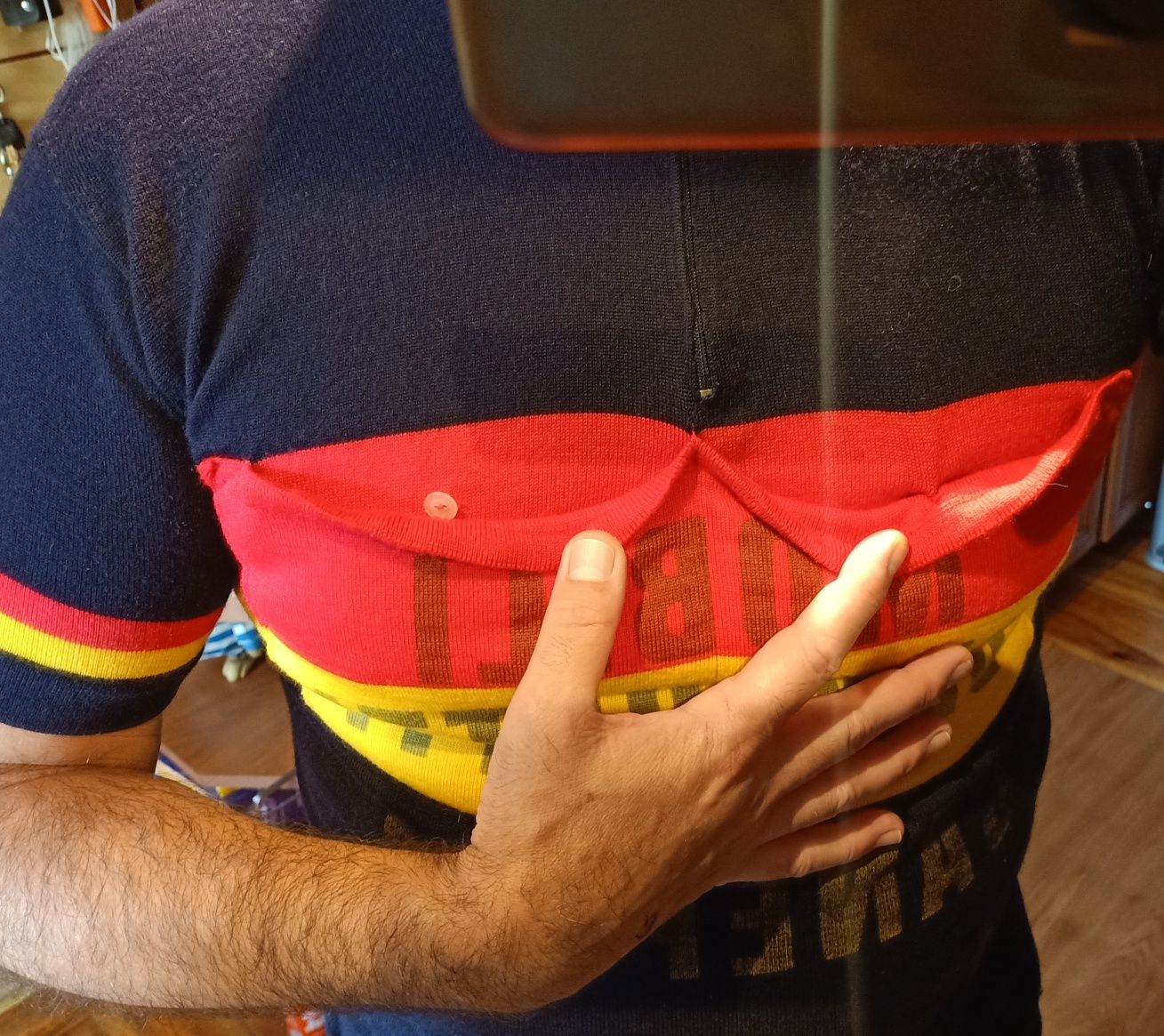 Koszulka rowerowa  w stylu retro Brieka Schotte'a na Tour d