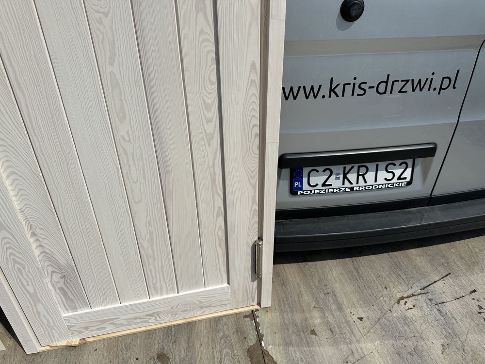 Drzwi drewniane wahadłowe OD RĘKI bielone,czarne,białe CAŁA POLSKA