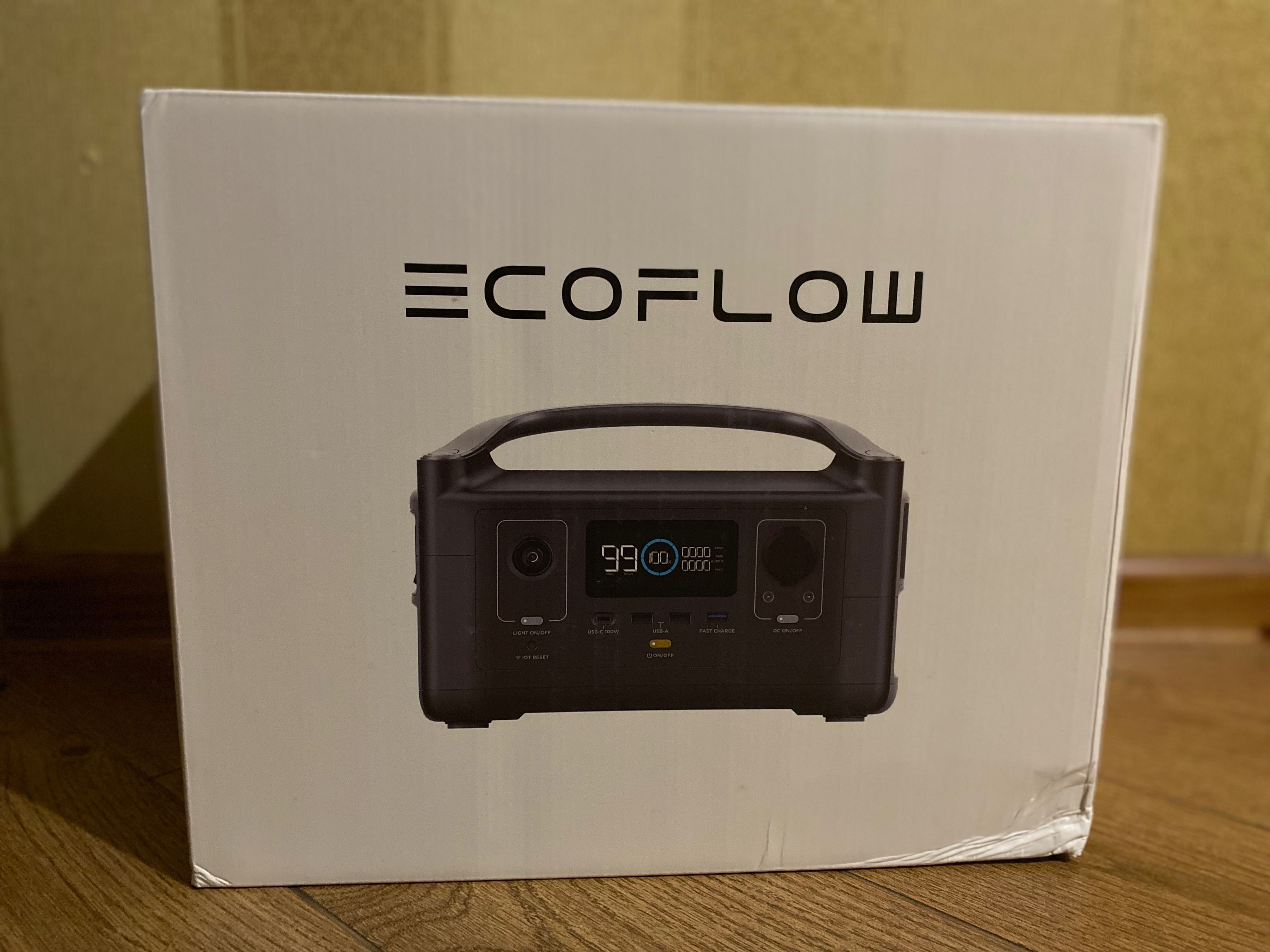 Зарядная станция EcoFlow River, 600 Вт, 288 Вт*ч