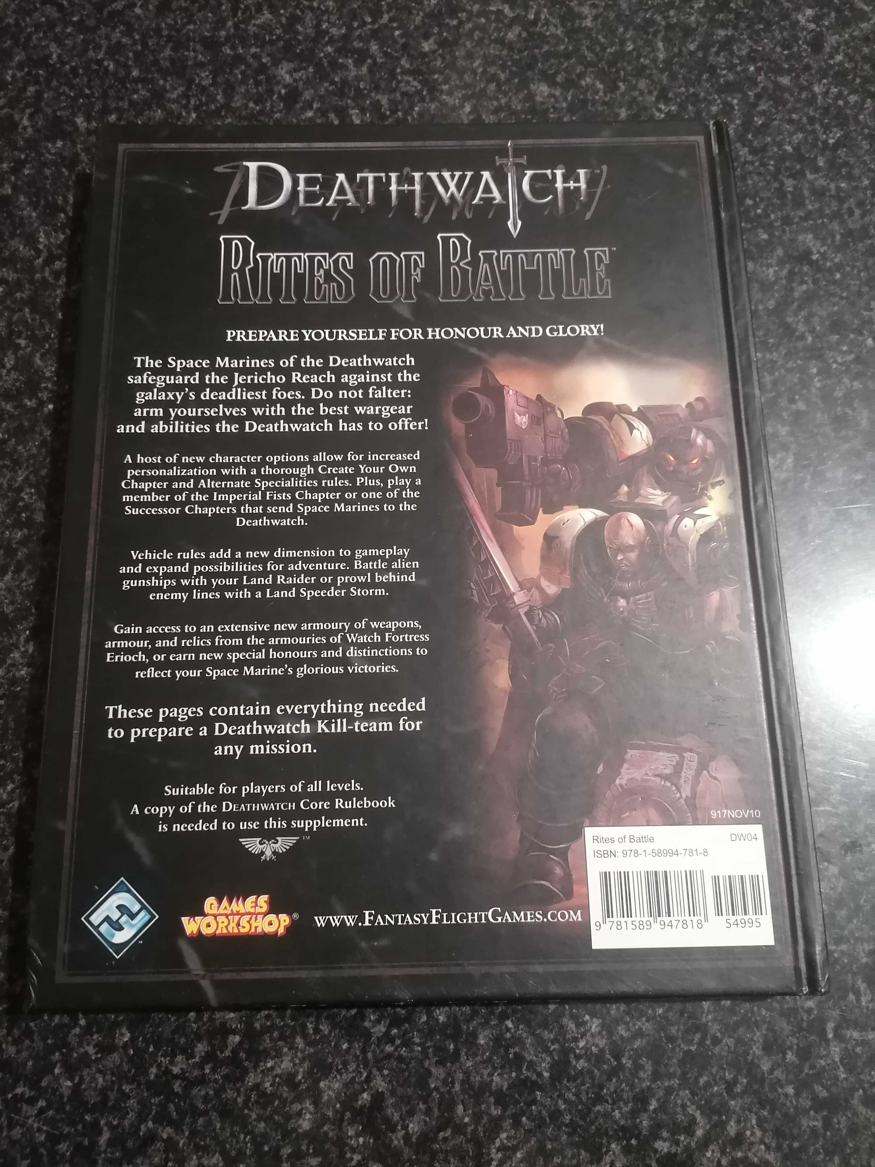 Deathwatch Rites Of Battle Hardcover RPG