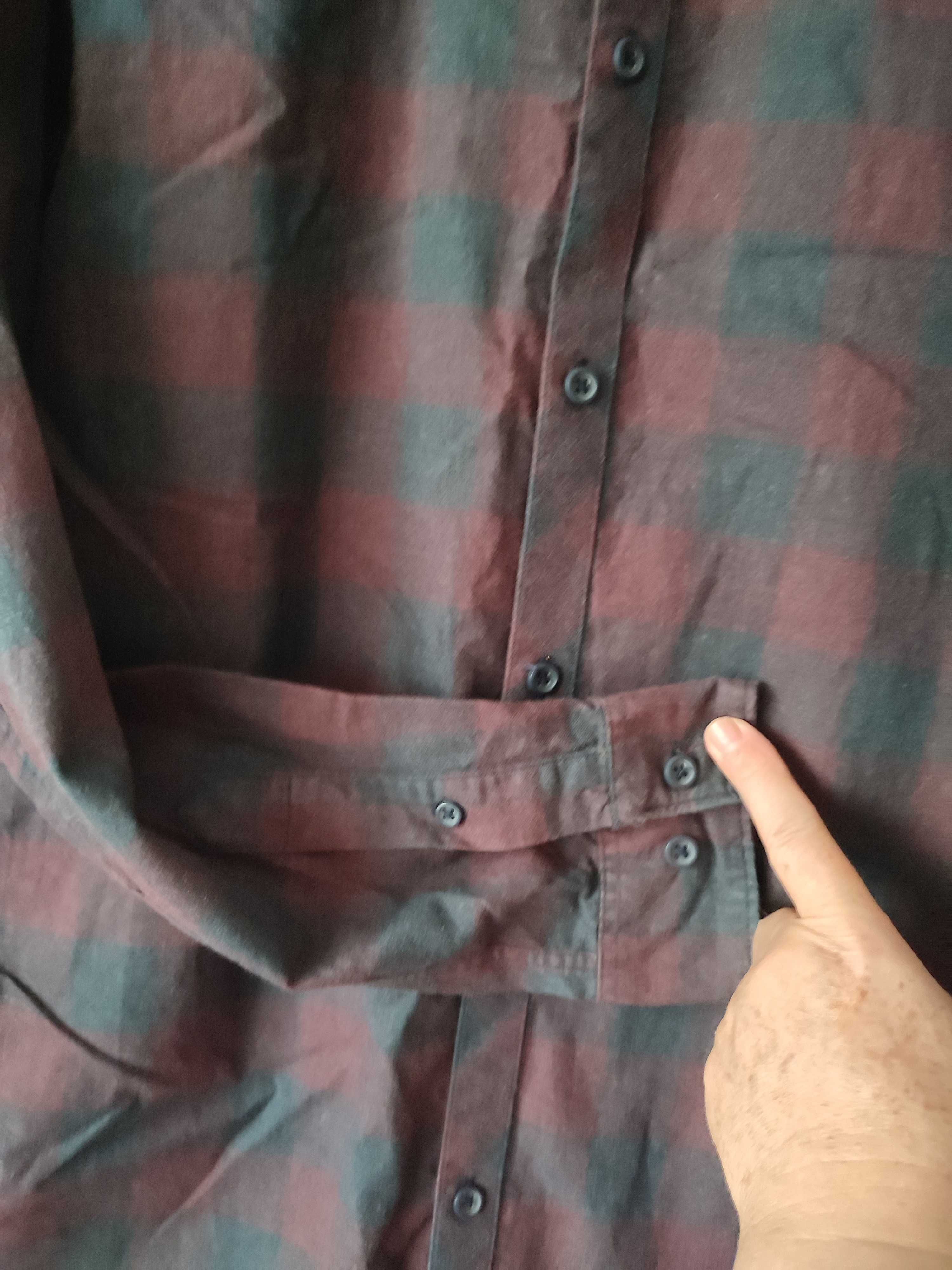 Jack&Jones koszula męska casual SLIM FIT długi rękaw slim bawełna M