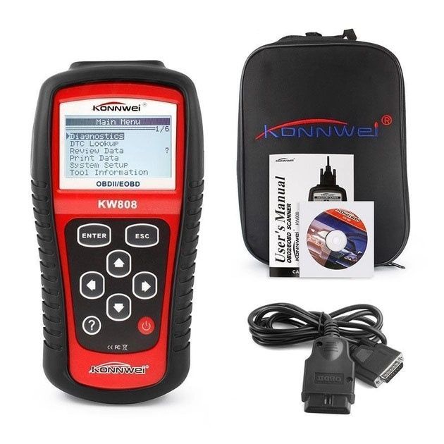 Автомобільний діагностичний сканер Konnwei KW808 OBD II/EOBD, Автотест