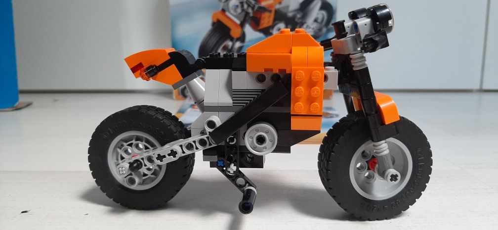Lego creator 7291 motocykl 3w1 motor kompletny