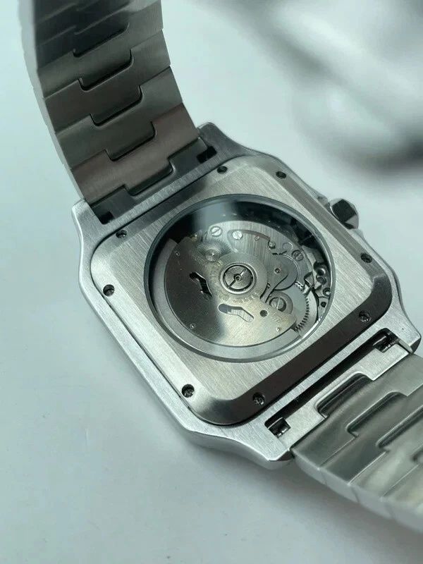 SEIKO MOD SANTOS  Niebieski Biały Custom NOWY