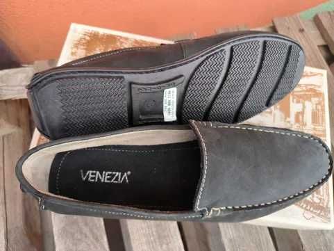 Buty Mokasyny VENEZIA 4611 czarne r. 42 NOWE