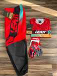 Strój LEATT 4.5 Moto Lite MX (Red Black)(cross,quad,enduro,mtb)