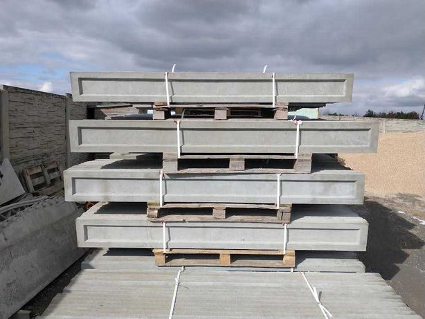 Podmurówka betonowa, panel, płyta pod siatkę 250x25  250x246