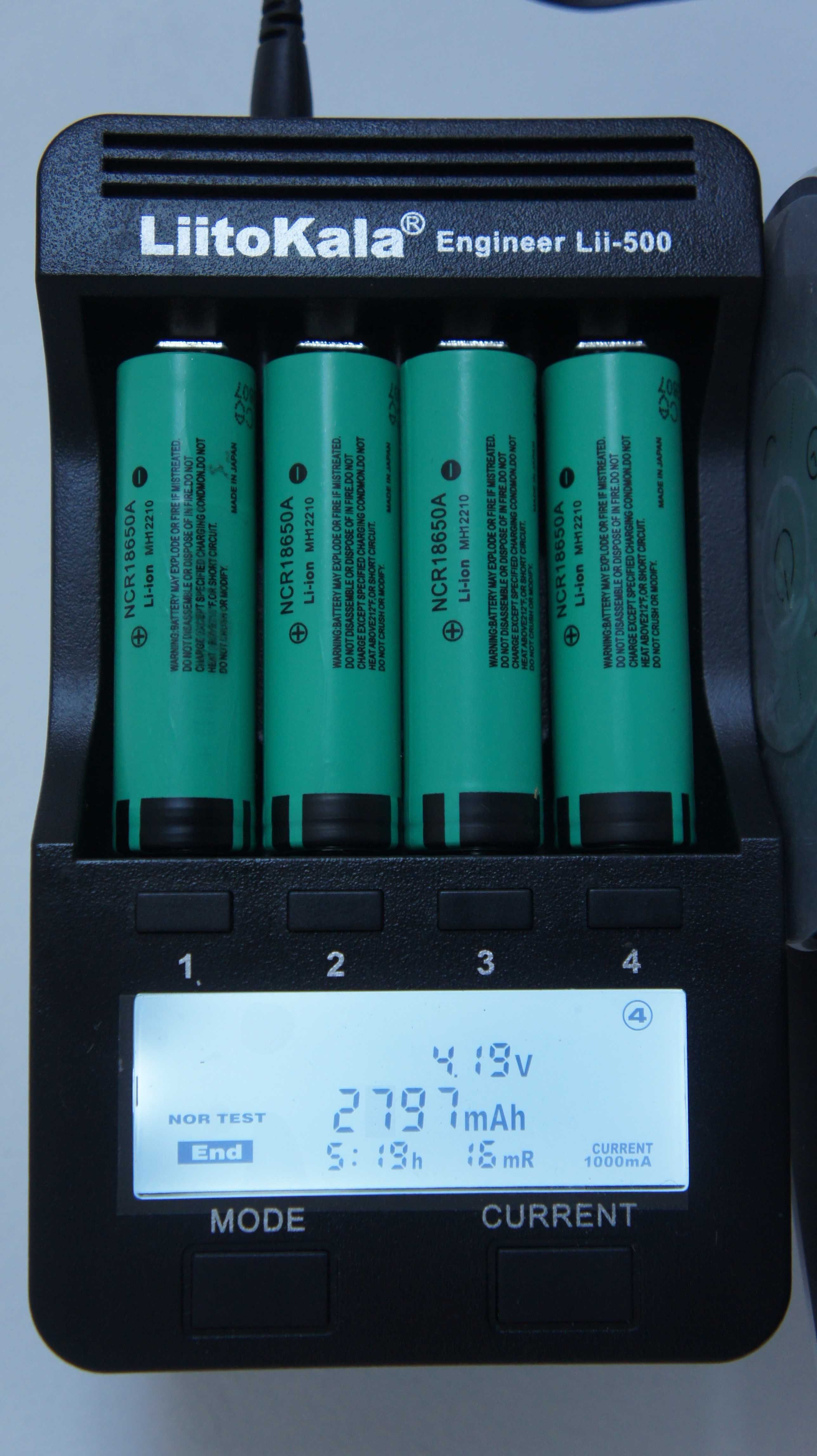 Li-ion батарейки 18650 NCR18650A